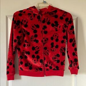 Disney Fleece Red Mickey Mouse Hoodie